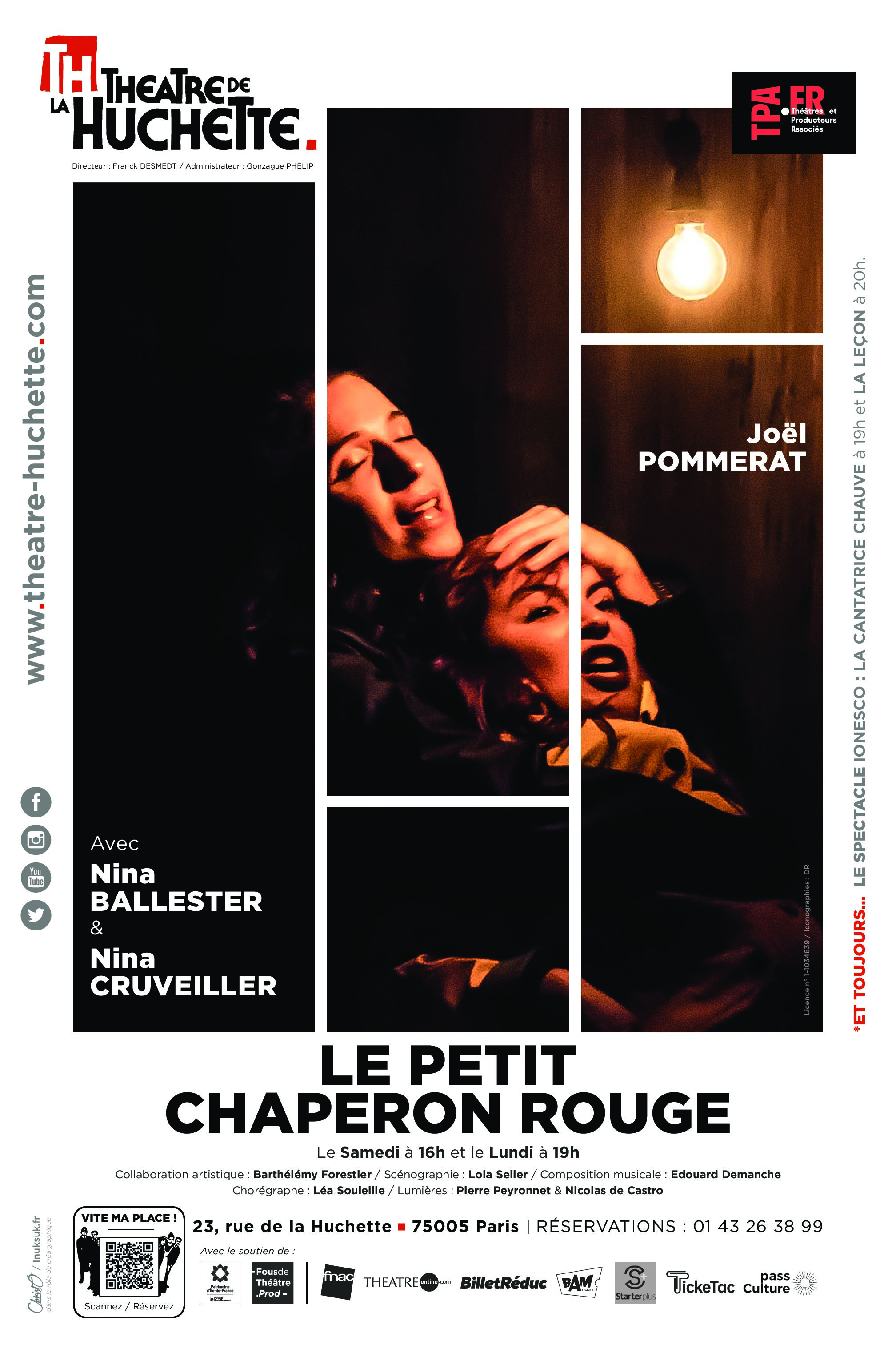 le petit chaperon rouge joel pommerat théâtre de la huchette Le Petit chaperon rouge